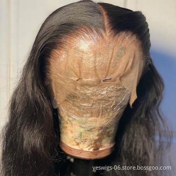 Yeswigs Raw Peruvian Virgin Human Hair HD Transparent Lace Frontal Closure Wig Pre Plucked Swiss Lace Front Wig For Black Women